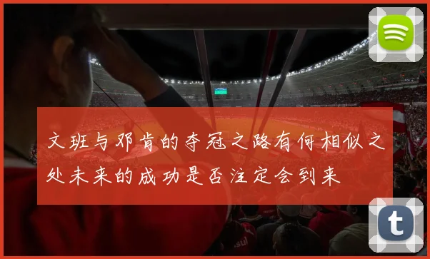文班与邓肯的夺冠之路有何相似之处未来的成功是否注定会到来